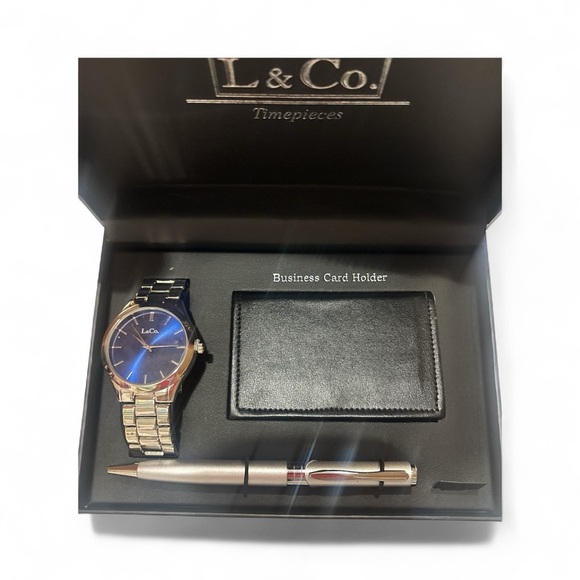 L&Co. Silver and Blue Watch Set - Picture 3 of 3